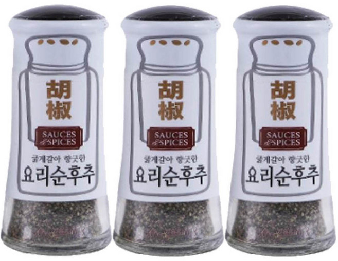 굵게갈아 향긋한 요리순후추, 3개, 30g