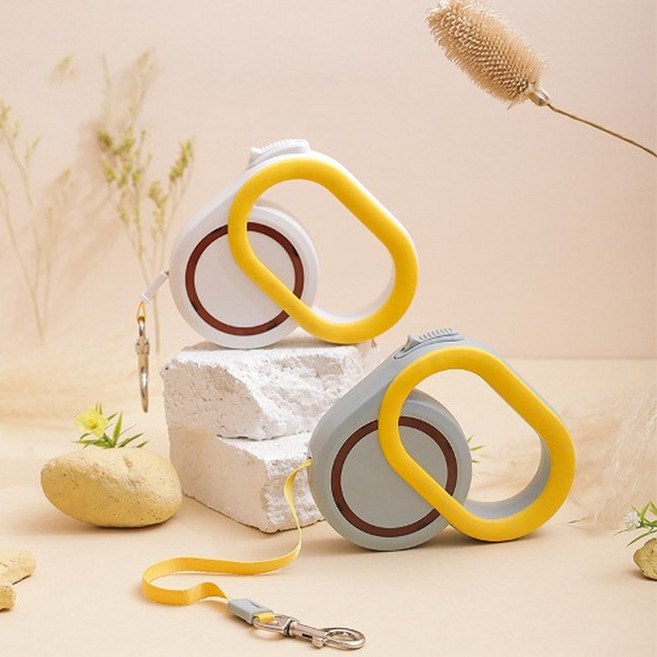 우노구나 엘앤오글로벌 펫트너스 하트 꼬임방지 자동리드줄 산책줄 목줄 애완견리드줄, 민트, 1개