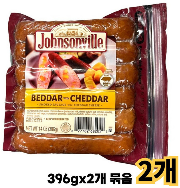 코스트코 JOHNSONVILLE 베다위드체다 소시지, 396g, 4개