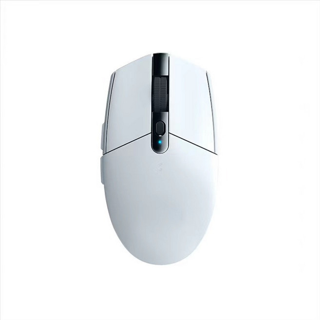 G304 무선 마우스 고비주얼 컴퓨터 사무용 e스포츠 게임 마우스, 화이트, 하나