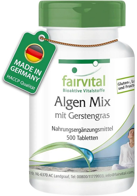 페어바이탈 클로렐라 조류혼합물 500정 비건, 1개