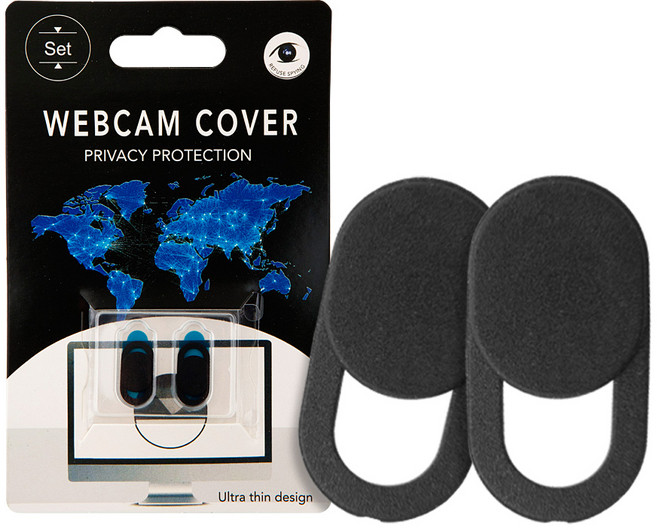 MAINE 노트북 웹캠 보안커버 사생활 보호 핸드폰 카메라 차단 wc002bk, 블랙, 1세트