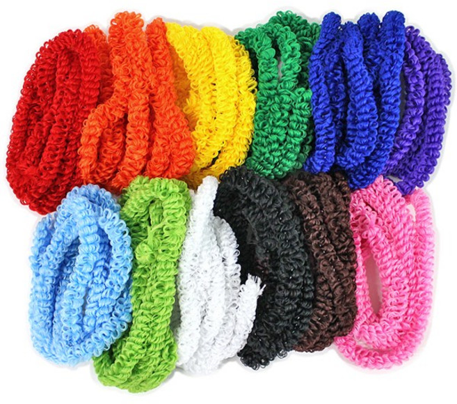 뽀글이 모루 만들기 재료 흰색, 20개