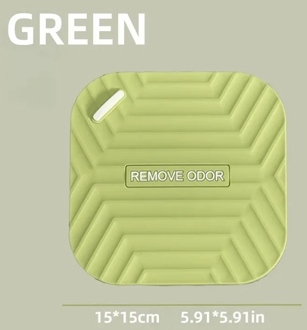 실리콘 냄새 방지 바닥 배수 탈취제 패드 화장실 욕실 하수구 커버 워터 스토퍼 제품, 03 GREEN