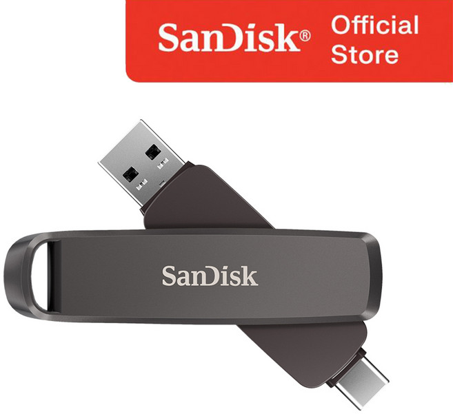 샌디스크 외장 SSD DDE1 C타입 OTG USB 3.2 Gen 2 익스트림프로 메모리 대용량, 블랙, 1TB