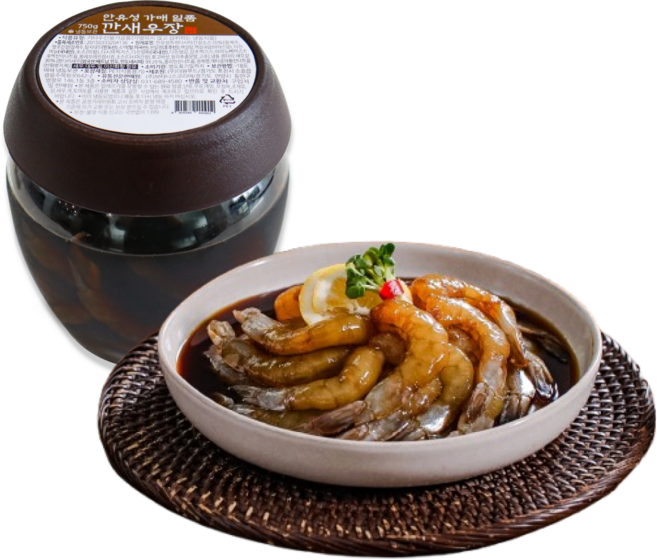 [황씨네옹고집] 안유성 깐새우장 양많은 손질새우 발효간장, 2개, 750g