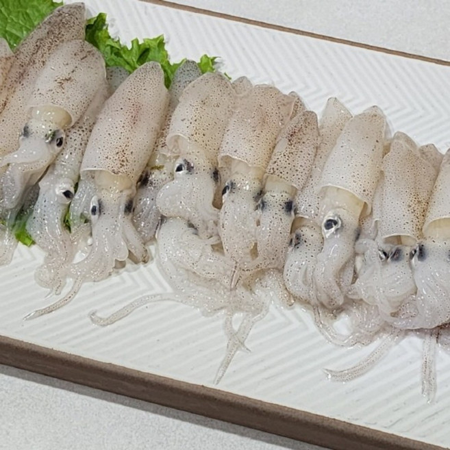 방금 조업한 싱싱한 활 호래기 꼴뚜기 여수 남해안, 1박스, 급냉 호래기 1kg(100미 내외)