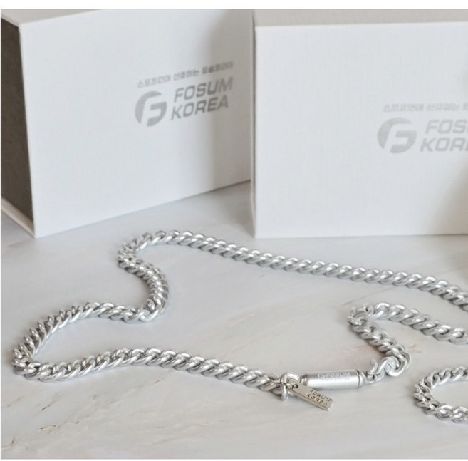 포슘코리아 체인목걸이 [터치형], 55CM, 1개