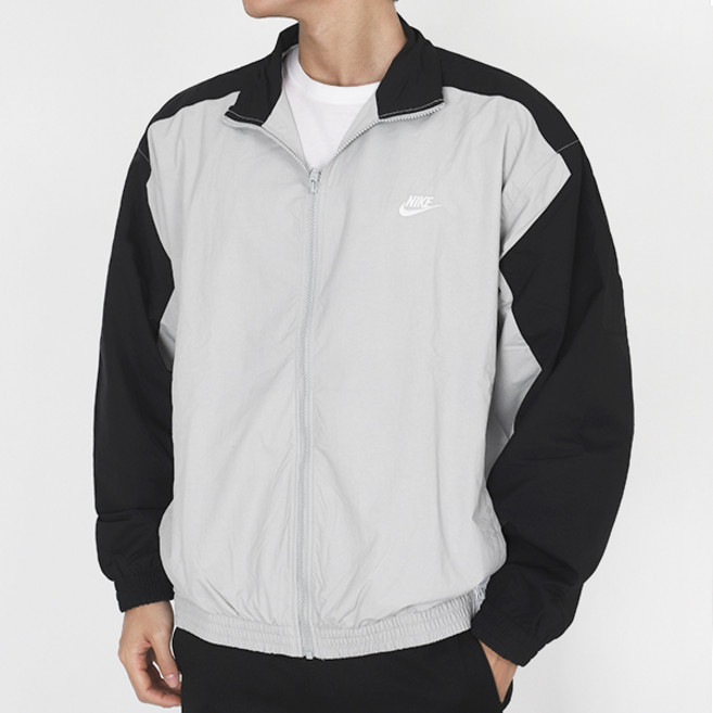 나이키 클럽 바람막이 오버사이즈 우븐 트랙 재킷