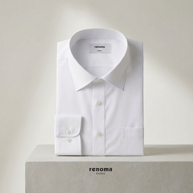 레노마셔츠 일반핏 스판 스트레치 이지케어 구김없는 남성 정장 와이셔츠