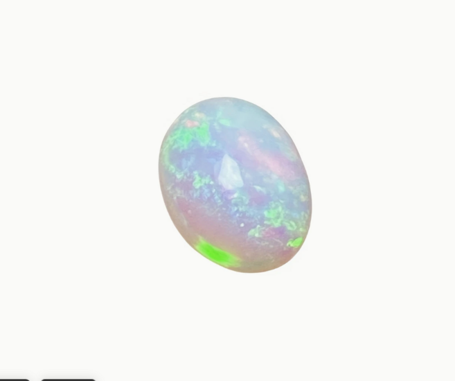 천연 FreE 에티오피아 오팔 원석, 1개, 화이트 5x7mm