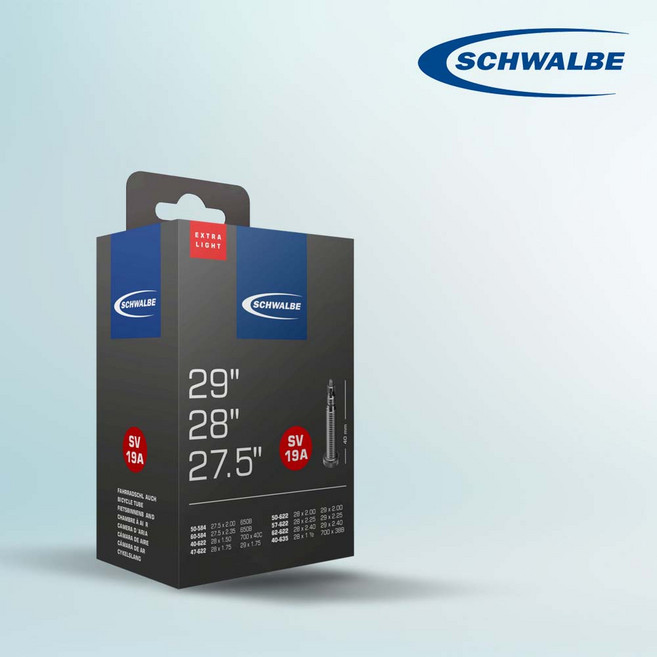 슈발베 자전거 타이어 튜브 MTB 사이클 프레스타 밸브, 1개