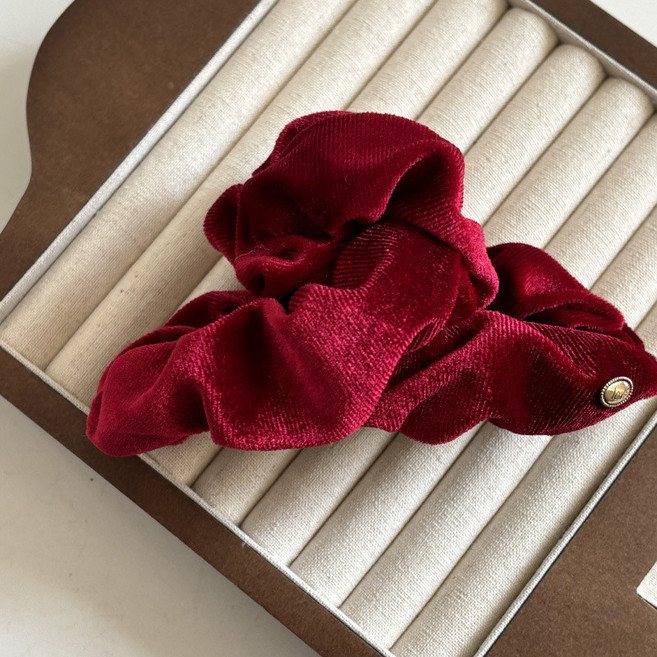 絲絨蝴蝶結抓夾 髮飾