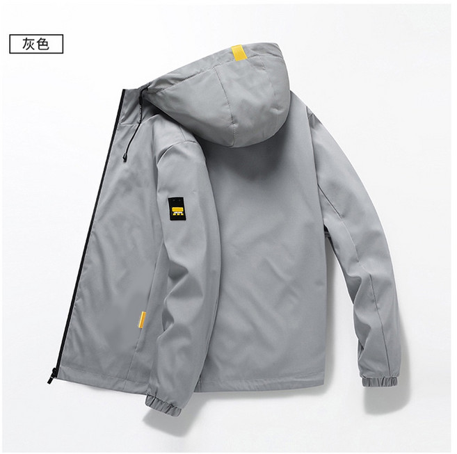 男款工裝防風連帽外套