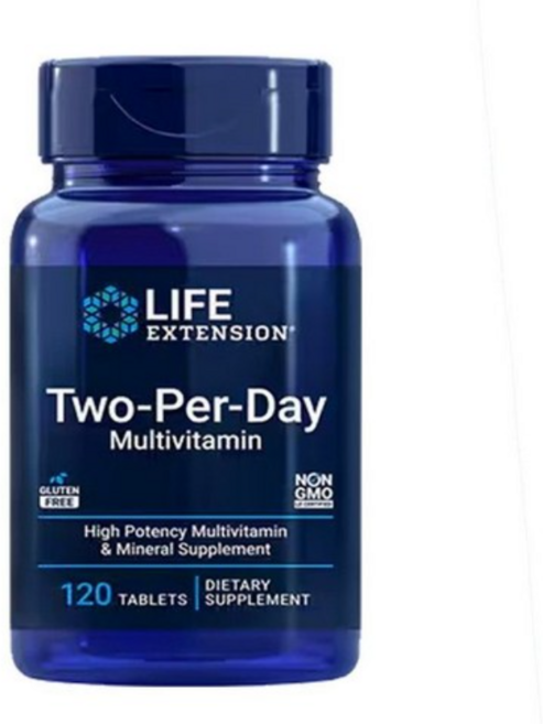 [Life Extension] 미국 라이프 익스텐션 투퍼데이 종합비타민 120캡슐 Life Extension Two-Per-Day Multivitamin, 1개, 120정
