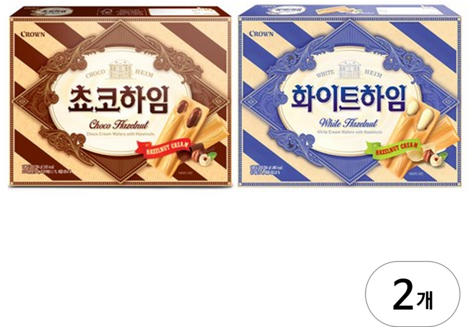 크라운 화이트하임 284g + 쵸코하임 284g, 2세트