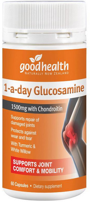 굿헬스 글루코사민 1-A-데이 1500mg 위드 콘드로이틴 캡슐 Good Health Glucosamine 1-A-Day, 1개, 60정