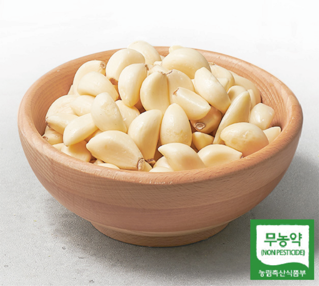 25년 무농약 깐마늘 알싸함이 가득한 친환경 깐마늘 (중/대) 1kg 3kg, (중) 3kg, 1개