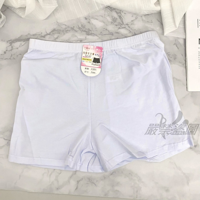 女內褲 安全褲 白色平口褲 莫代爾 吸濕排汗, 款式1 (M~XL),白(有黃點), 白, 款式1