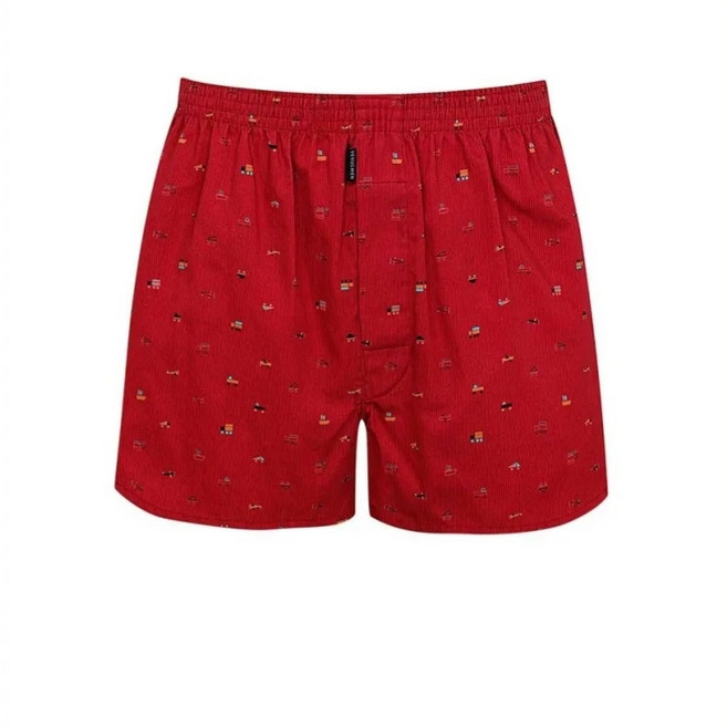 비너스 50%이상 초특가 할인중!! 고급스러운 면100수 원단 부드러운 터치감 있는 자동차 기하 나염이 남성 트렁크