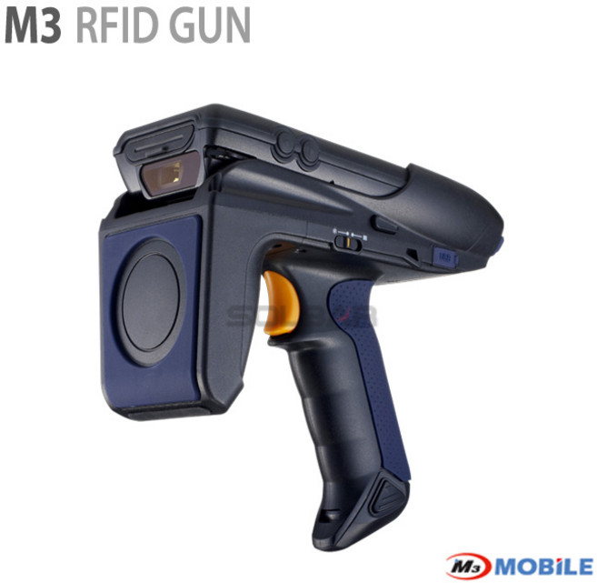 엠쓰리모바일 M3 RFID GUN 산업용PDA 산업용단말기 바코드스캔, 1개