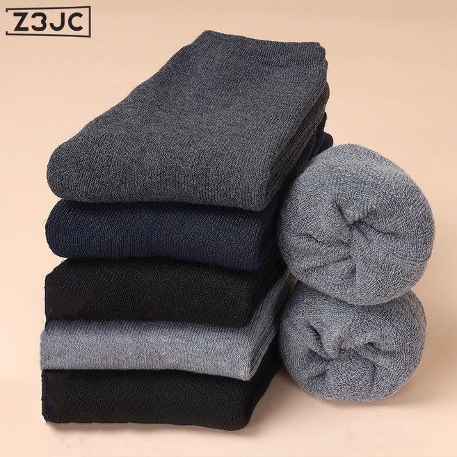 Z3JC 테리 겨울양말 수면양말 5켤레 세트