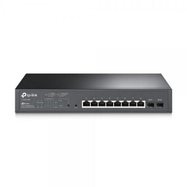 TL-SG2210MP 스위칭허브 티피링크 10 포트 PoE+8P 2SFP 150W 스마트스위치 1000기가비트 PoE+30W 8포트 랙마운트지원 QoS, 1개