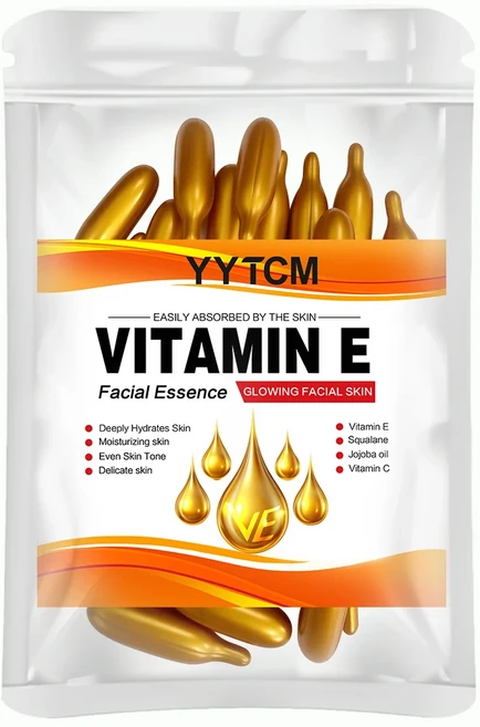 비타민 E 딥 모이스처라이징 캡슐 에센스 피부에 수분을 공급하고 부드럽게 하며 식물성 스쿠알란 비타, 01 1 Bag - 쿠팡