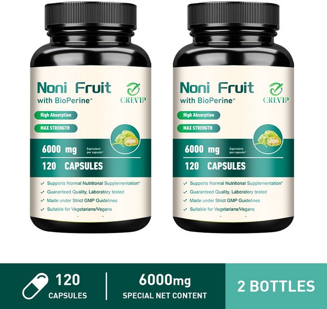 GREVIP 諾麗果膠囊 添加 BioPerine 6000mg, 240組