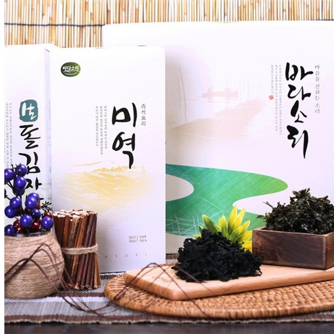 업소용 식당용 VB 바다소리 미역 생돌김자반 2종 선물세트 명절 감사 선 건강식품 선물세트 바다소리, 1개