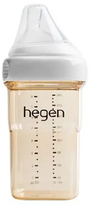 hegen 嬰兒奶瓶組 - 寶寶防脹氣寬口奶瓶, 象牙白單入, 1個, 240ml