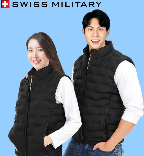 스위스밀리터리 발열조끼 배터리포함 보온 전기 온열 열선 열 골프 등산 방한 낚시 조끼