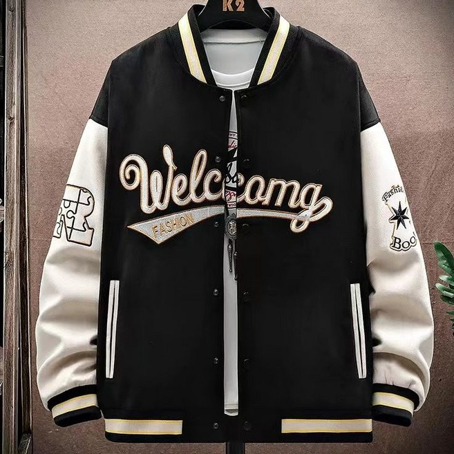 남성용 야구점퍼 봄가을 고급 얇은 코트 남성복 루즈핏 커플 점퍼 간절기 아우터 항공점퍼 YJW