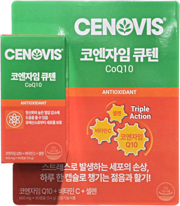 세노비스 코엔자임 큐텐, 90정, 600g, 1개