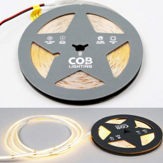 더쎈 LED COB 라인바 줄조명 줄네온 12W 24V (10M), -, 1개, 전원 연결잭(2p)