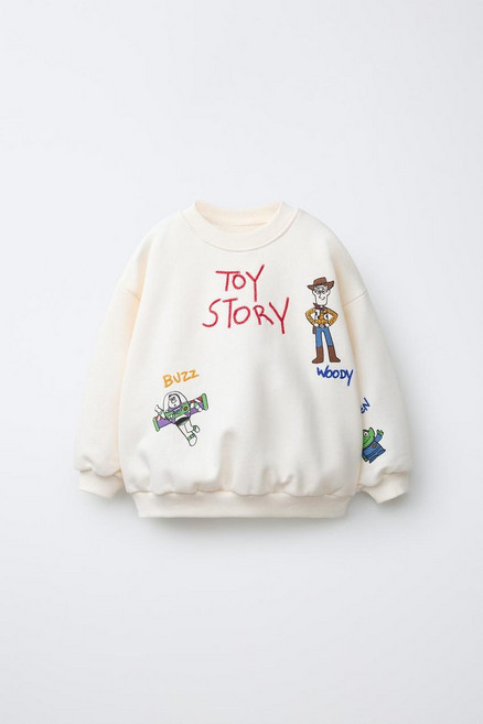 ZARA 자라 TOY STORY © DISNEY PIXAR 자수 스웨트셔츠 - 크림 DZU580 APO352