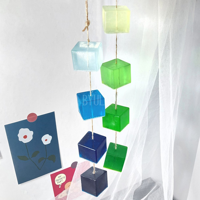 사각 큐브 실리콘몰드 15구 (모스큐브)