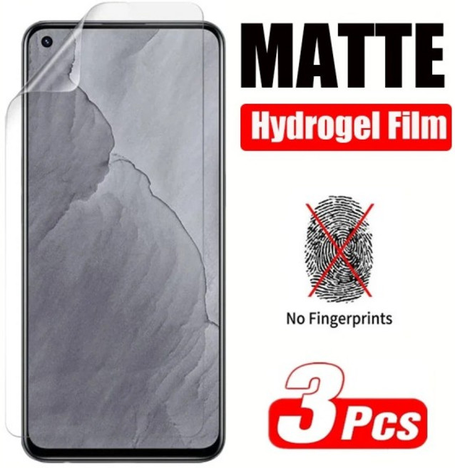 호환Realme GT Master Edition 5G 화면 보호기 용 3PCS 풀 커버 매트 하이드로 겔 필름 2021 유리가 아님, 01 3 Pieces, 01 Front Film, 25 Realme 7 Pro