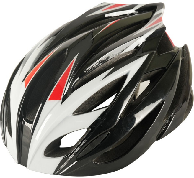 스위스마운틴 탑톤 자전거 라이딩 헬멧 + 파우치 세트, 1개, 레드블랙