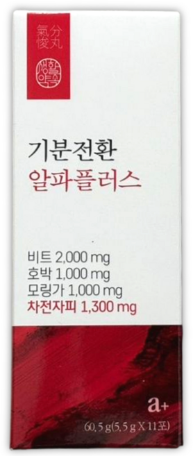 생활약속 기분전환 차전자피 환 알파플러스, 60.5g, 1박스