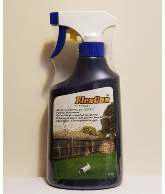PePe 通除噴劑 澳洲 FleaGun 400ml 犬用 有效驅除跳蚤 溫和不刺激 長效保護愛犬, 1個