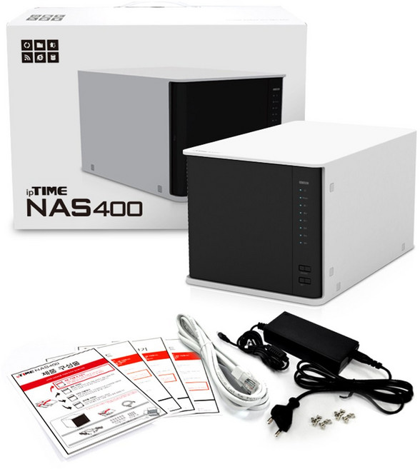 ipTIME NAS400 4베이 나스 네트워크 스토리지 하드미포함