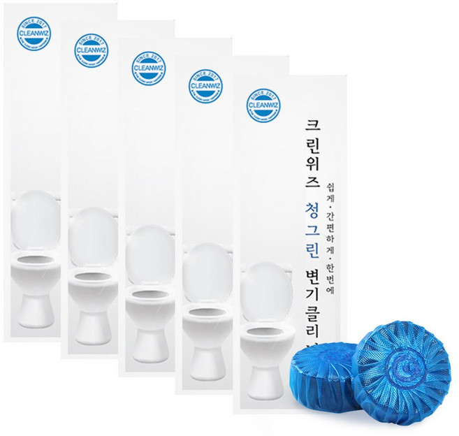 크린위즈 청그린 변기세정제 변기클리너, 30개, 50g