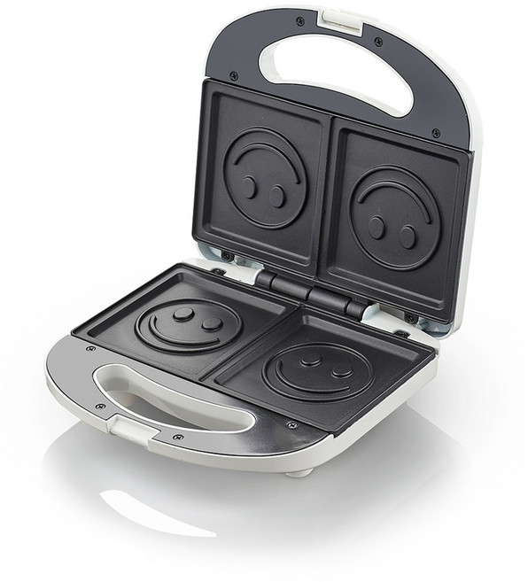 스마일 토스트기 그릴 레트로 누르는 토스트 만들기 2구 샌드위치 메이커 자동 가열, B.샌드위치메이커 의료석코팅+클립+브러쉬