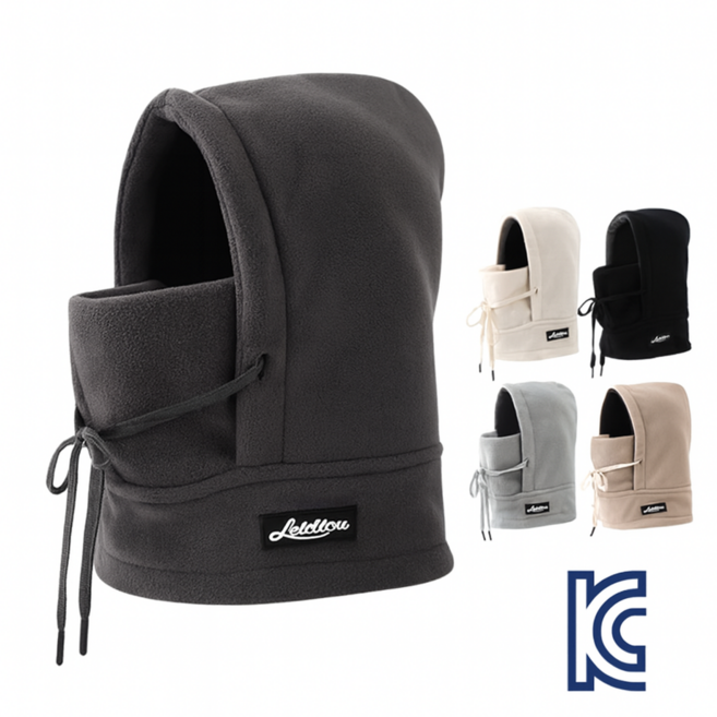 프로바잉 실외워머 작업워머 운동워머 남녀공용 투톤 바라클라바 후드넥워머 모자 바람막이 방한워머 KC인증 PB02