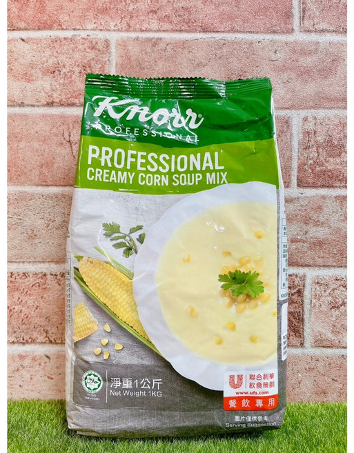康寶 專業玉米湯粉 奶油風味 1kg, 1個