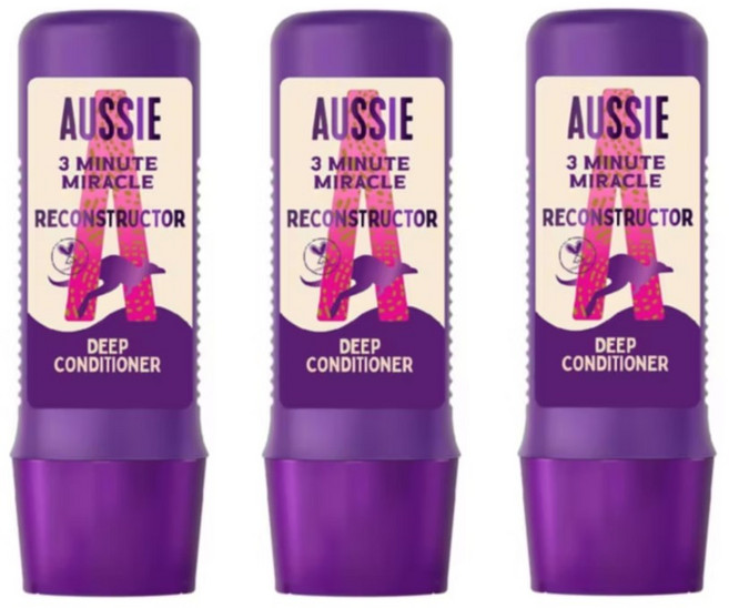 오지 3분 미라클 리컨스트럭처 딥 컨디셔너 250ml 3개입 Aussie, 3개