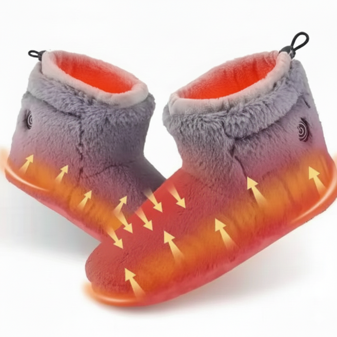 사무실 가정용 C타입 무선 충전 발열 온열 실내화 프리사이즈