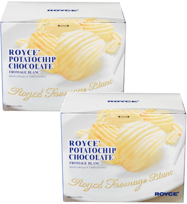 로이스 감자칩 포테이토칩 프로마쥬 브랑, 2개, 190g