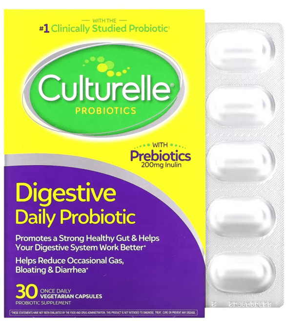 Culturelle 프로바이오틱스 Digestive Daily Probiotic 30캡슐, 30정, 1개